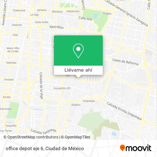 Mapa de office depot eje 6