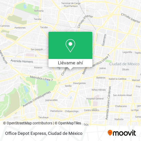Cómo llegar a Office Depot Express en Azcapotzalco en Autobús o Metro?