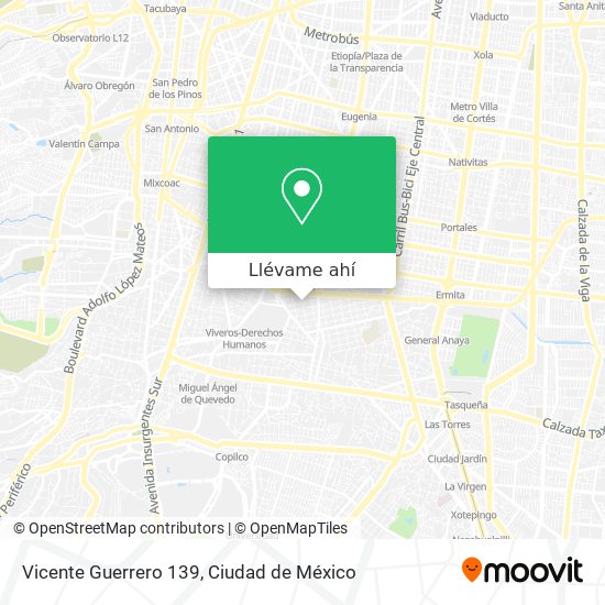 Mapa de Vicente Guerrero 139