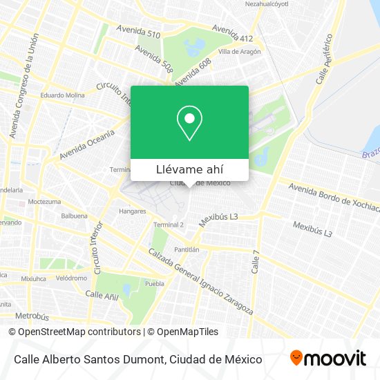 Mapa de Calle Alberto Santos Dumont