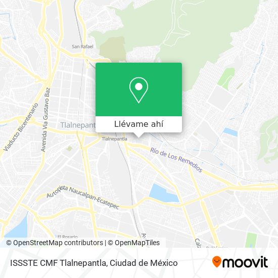 Mapa de ISSSTE CMF Tlalnepantla