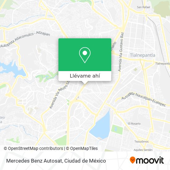 Mapa de Mercedes Benz Autosat