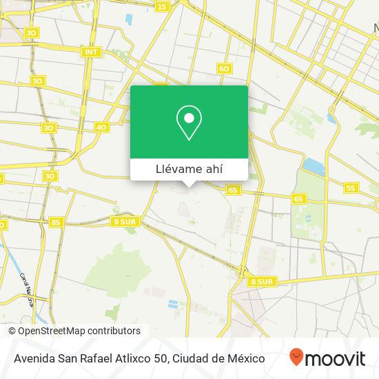 Mapa de Avenida San Rafael Atlixco 50