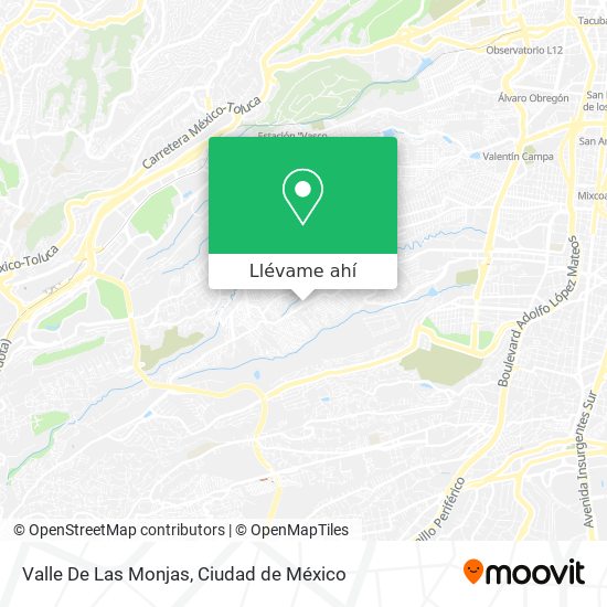 Mapa de Valle De Las Monjas