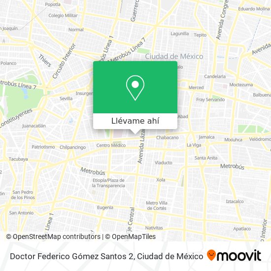 Mapa de Doctor Federico Gómez Santos 2