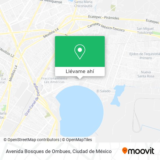 Mapa de Avenida Bosques de Ombues