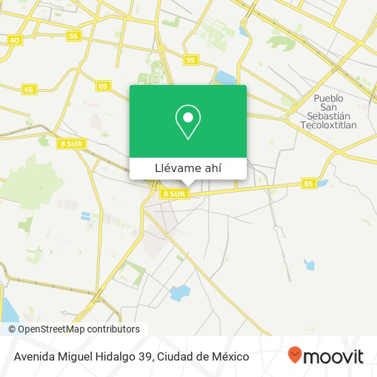 Mapa de Avenida Miguel Hidalgo 39