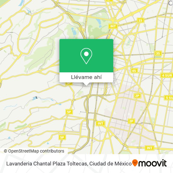 Mapa de Lavanderia Chantal Plaza Toltecas
