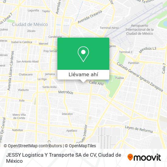 Mapa de JESSY Logistica Y Transporte SA de CV