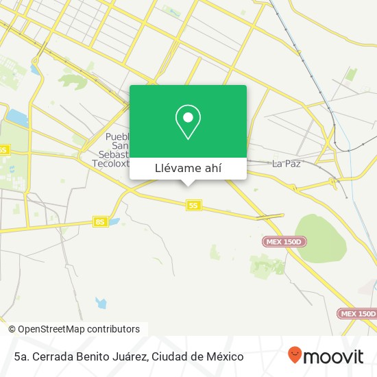 Mapa de 5a. Cerrada Benito Juárez