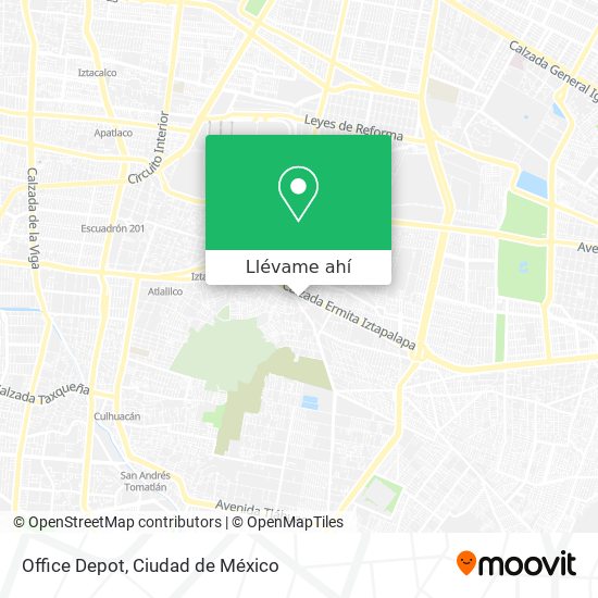 Cómo llegar a Office Depot en Iztacalco en Autobús o Metro?