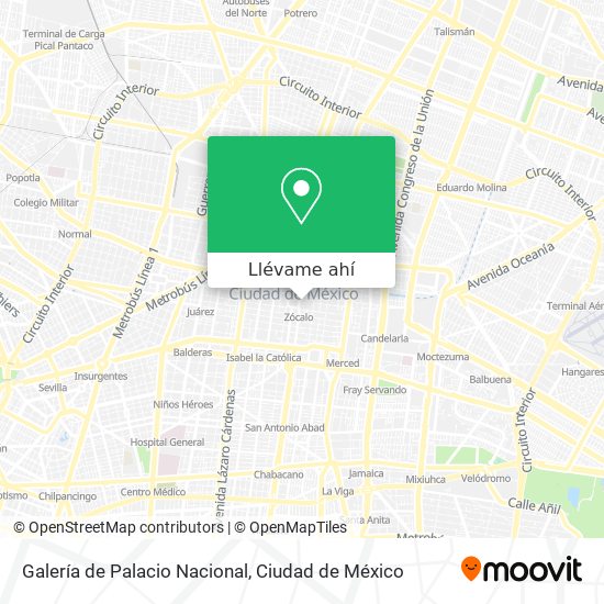 Mapa de Galería de Palacio Nacional