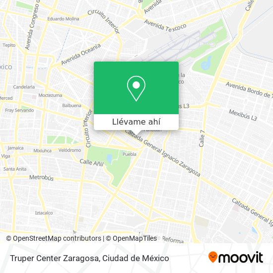 Mapa de Truper Center Zaragosa