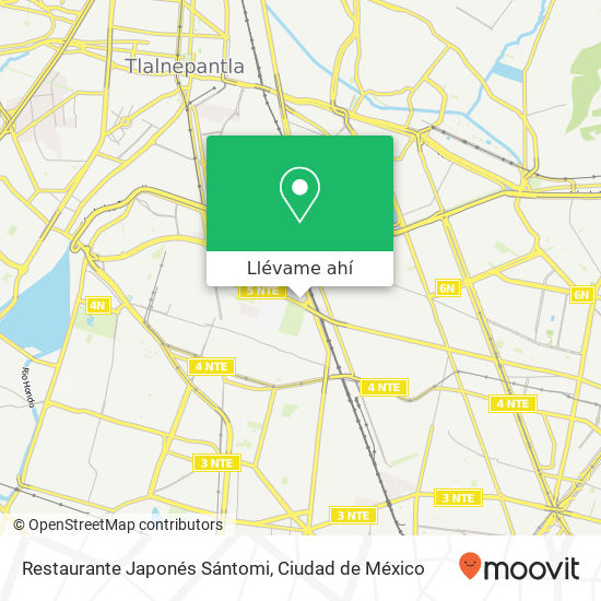 Mapa de Restaurante Japonés Sántomi