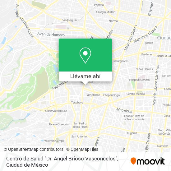 Mapa de Centro de Salud "Dr. Ángel Brioso Vasconcelos"