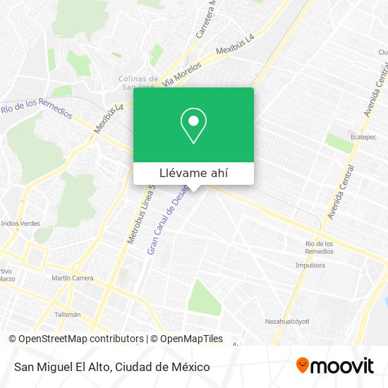 Mapa de San Miguel El Alto