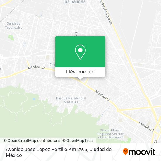 Mapa de Avenida José López Portillo Km 29.5