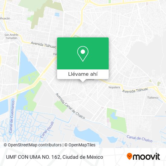 Mapa de UMF CON UMA NO. 162