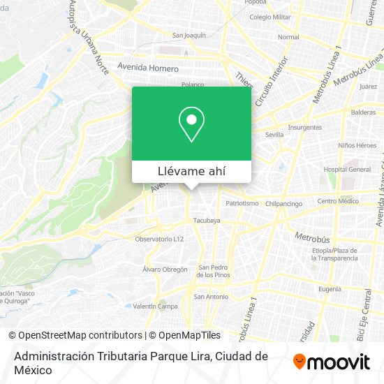 Mapa de Administración Tributaria Parque Lira