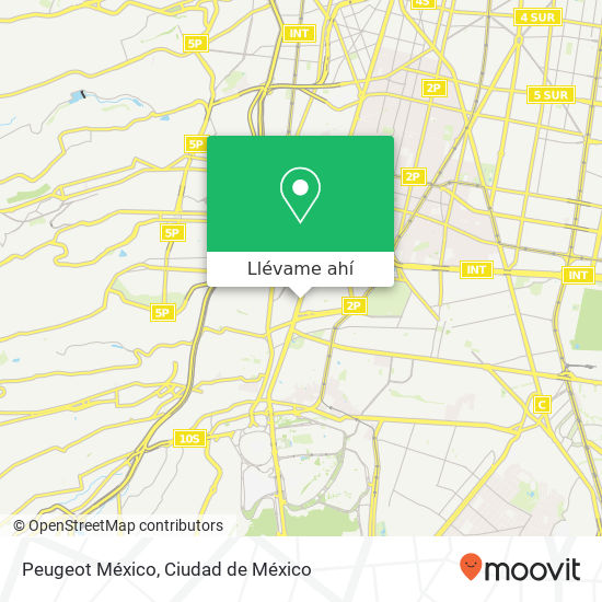 Mapa de Peugeot México