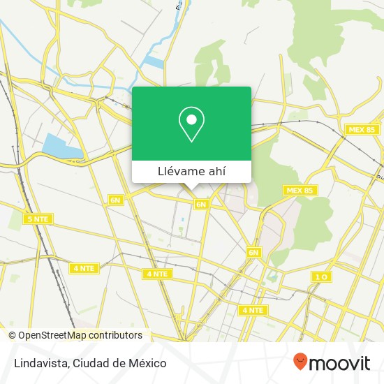 Mapa de Lindavista