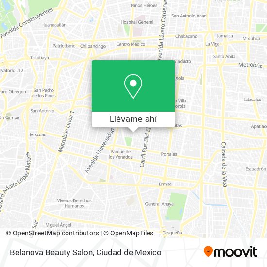 Mapa de Belanova Beauty Salon