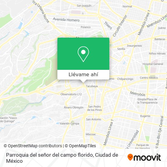 Mapa de Parroquia del señor del campo florido