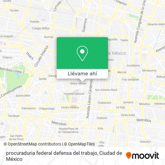 Mapa de procuraduria federal defensa del trabajo