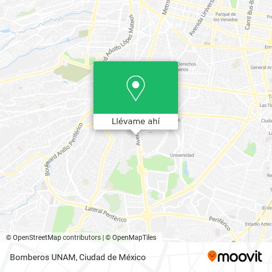 Mapa de Bomberos UNAM