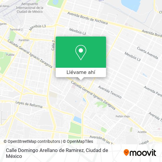 Mapa de Calle Domingo Arellano de Ramirez