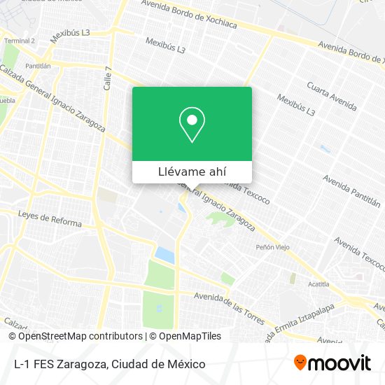 Mapa de L-1 FES Zaragoza