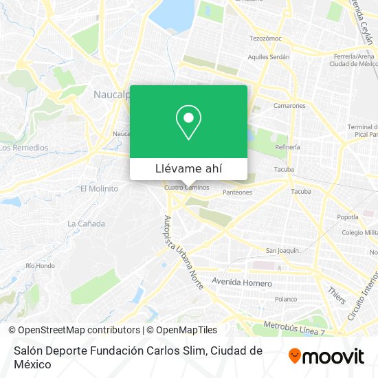 Mapa de Salón Deporte Fundación Carlos Slim