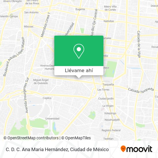 Mapa de C. D. C. Ana Maria Hernández