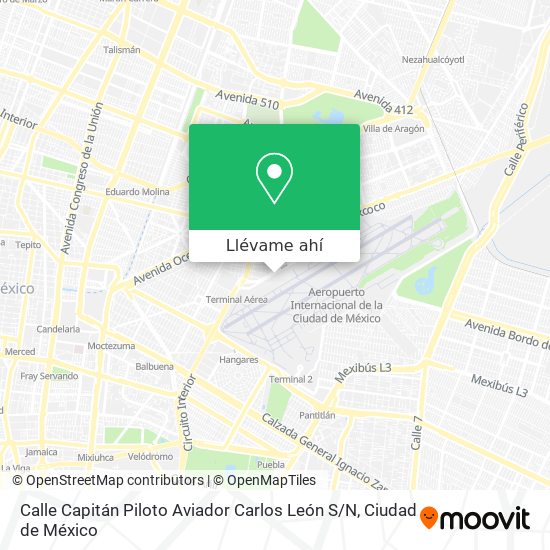 Mapa de Calle Capitán Piloto Aviador Carlos León S / N