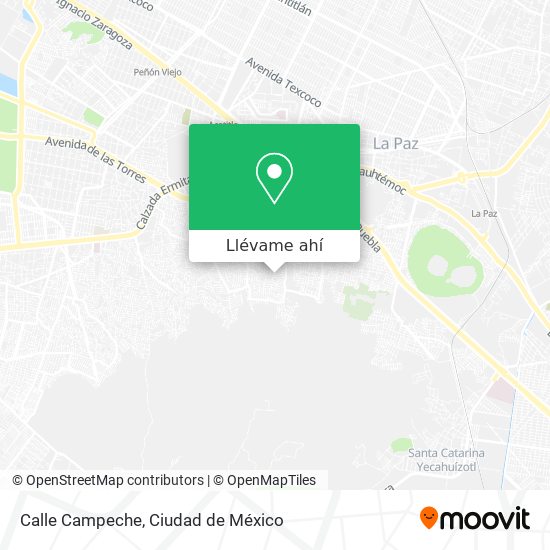 Mapa de Calle Campeche