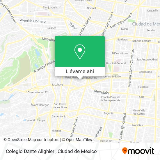 C mo llegar a Colegio Dante Alighieri en Miguel Hidalgo en Autob s