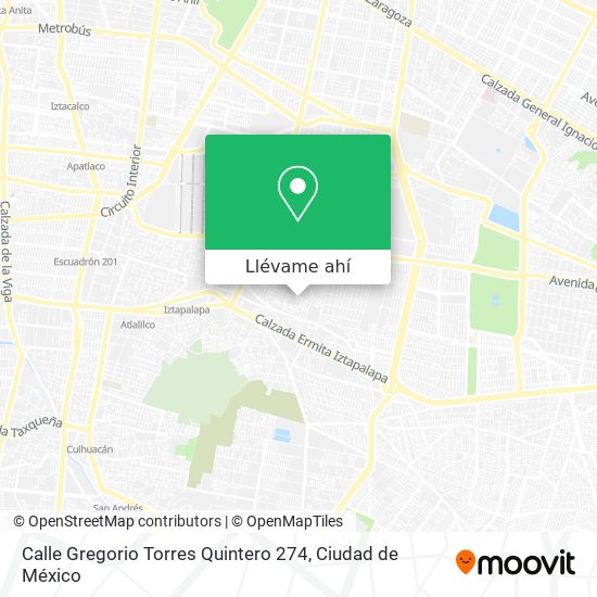 Mapa de Calle Gregorio Torres Quintero 274