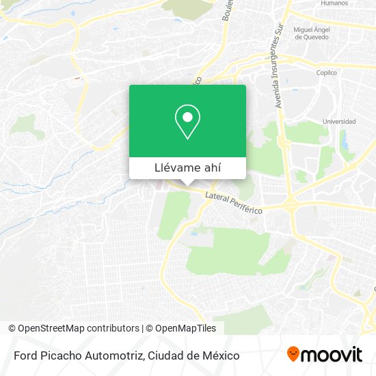 Mapa de Ford Picacho Automotriz