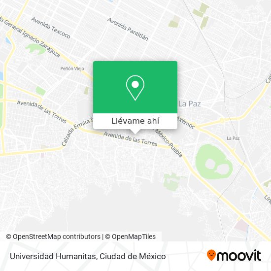 Mapa de Universidad Humanitas