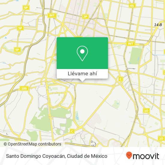 Mapa de Santo Domingo Coyoacán