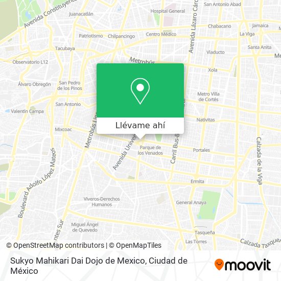 Mapa de Sukyo Mahikari Dai Dojo de Mexico