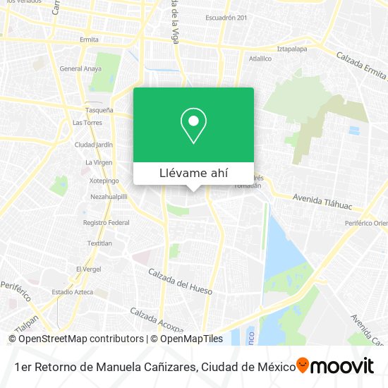 Mapa de 1er Retorno de Manuela Cañizares