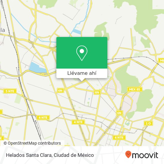 Mapa de Helados Santa Clara