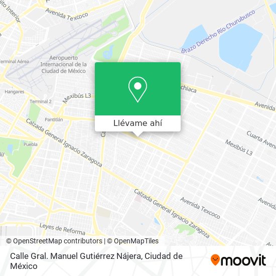 Mapa de Calle Gral. Manuel Gutiérrez Nájera