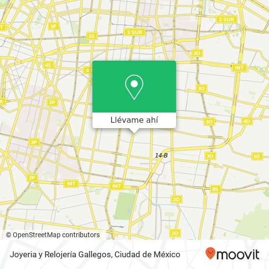 Mapa de Joyeria y Relojería Gallegos