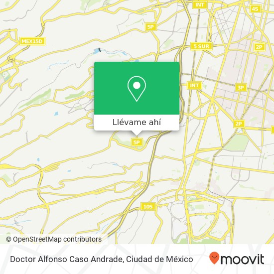 Mapa de Doctor Alfonso Caso Andrade