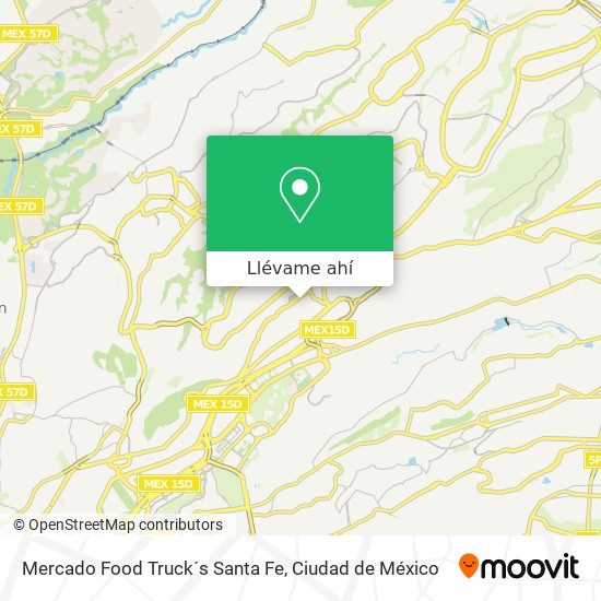 Mapa de Mercado Food Truck´s Santa Fe