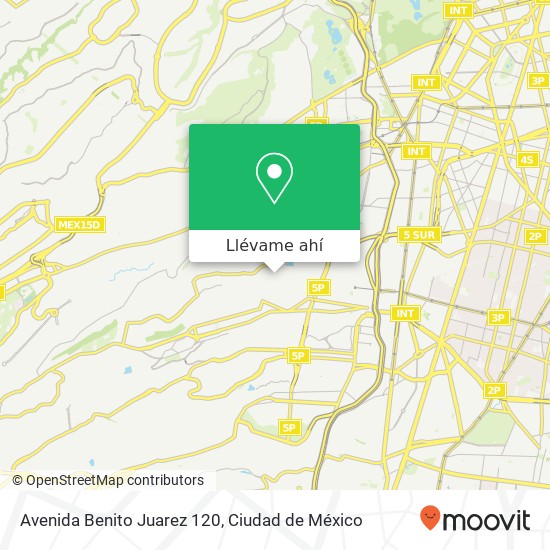 Mapa de Avenida Benito Juarez 120