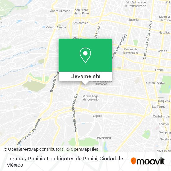 Mapa de Crepas y Paninis-Los bigotes de Panini