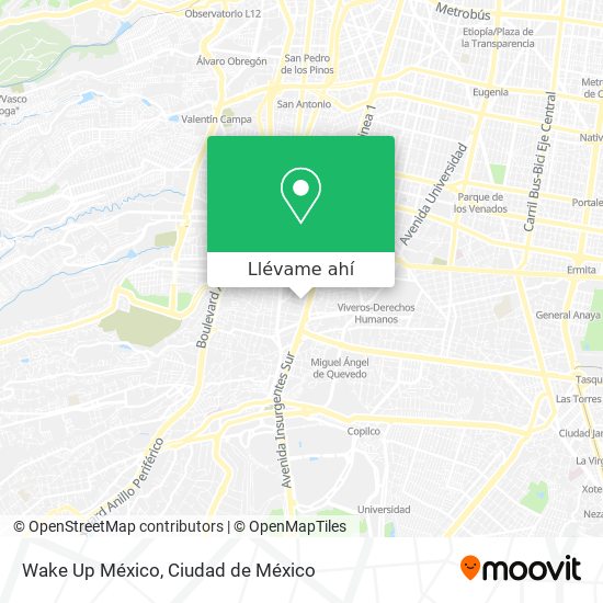Mapa de Wake Up México